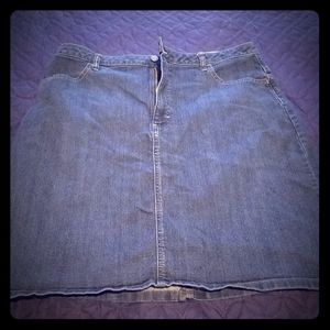 Lee Mid Rise Jean Skirt